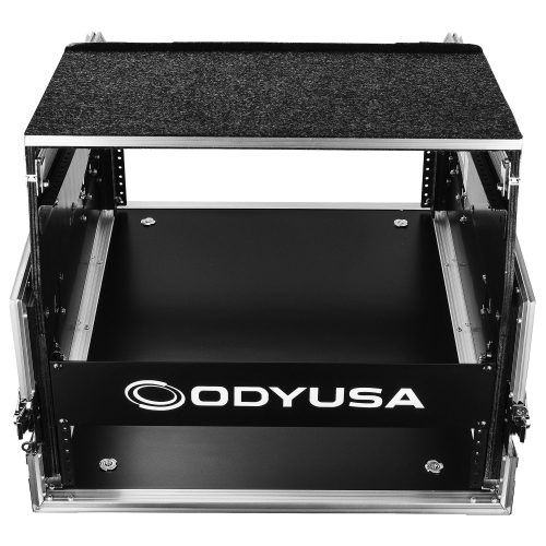 14U Top Slanted 4U Bottom Vertical Pro Combo Rack with Glide Platform - Image 5