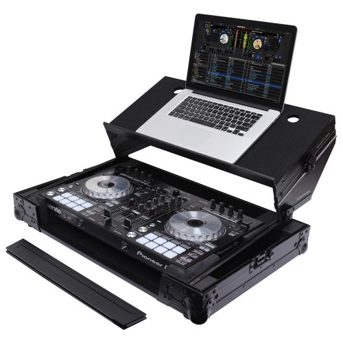 Black Pioneer DDJ-SR / DDJ-SR2 Flight Case with Angle Glide Platform