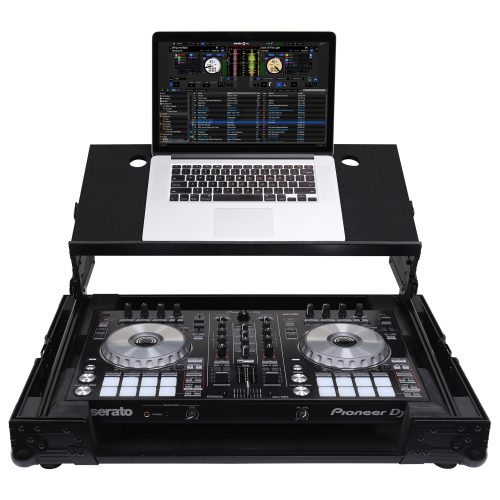 Black Pioneer DDJ-SR / DDJ-SR2 Flight Case with Angle Glide Platform - Image 2