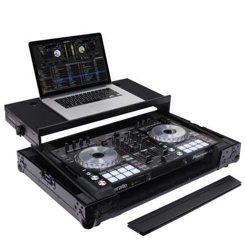 Black Pioneer DDJ-SR / DDJ-SR2 Flight Case with Angle Glide Platform - Image 8