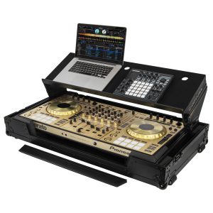 Black Pioneer DDJ-RZ / DDJ-SZ / DDJ-SZ2 Flight Case with Angle Glide Platform