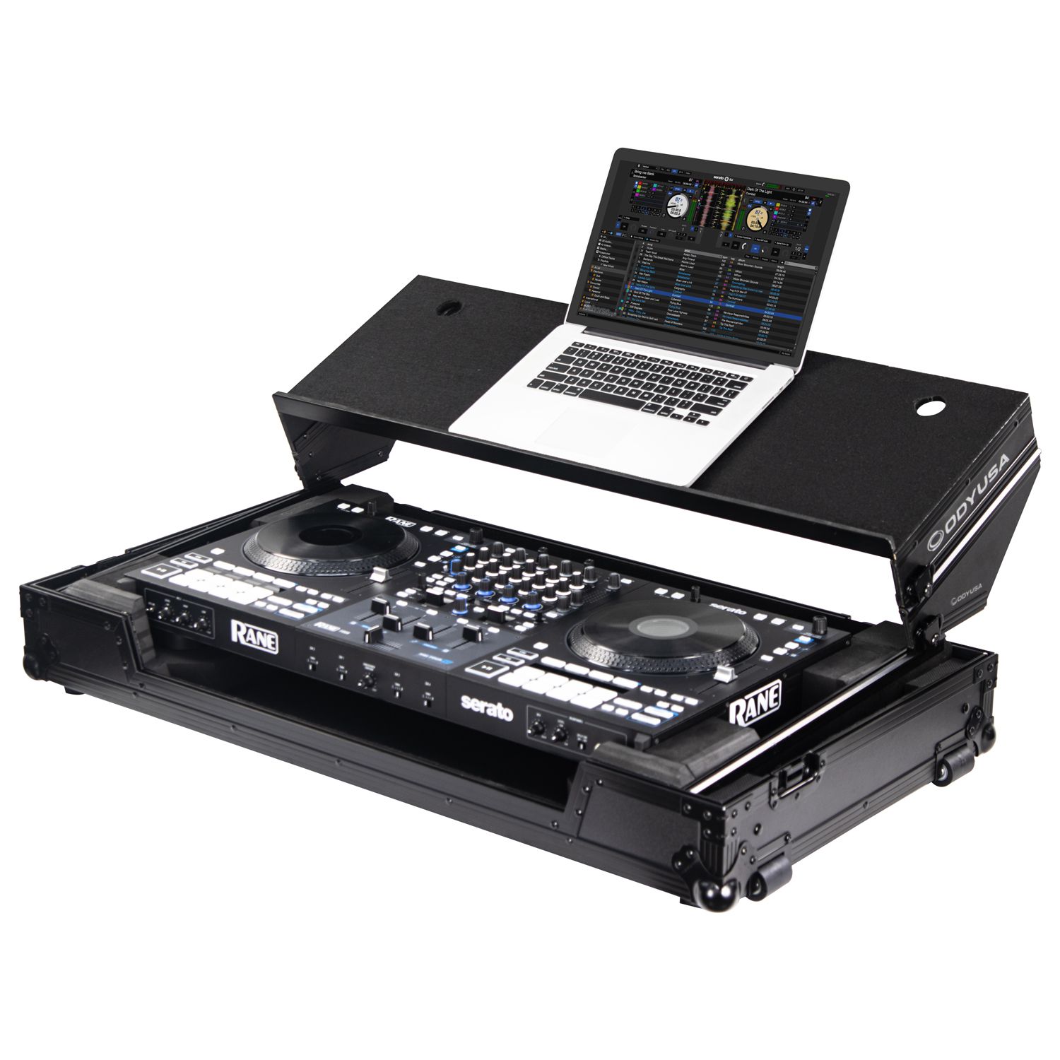 Black Label RANE FOUR Flight Case with Angle Glide Style