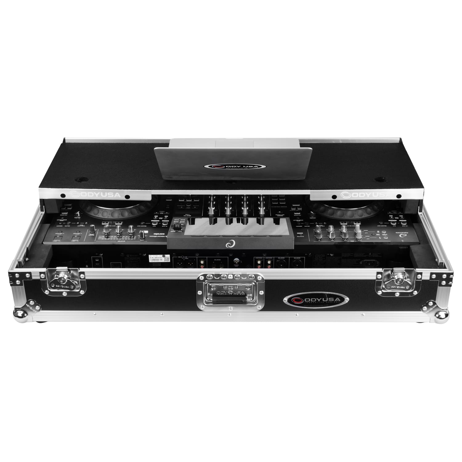 AlphaTheta XDJ-AZ Dual 1U Rack Space Flight Case with Glide Style