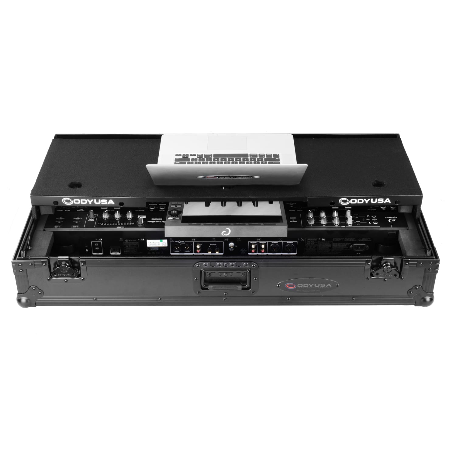 AlphaTheta XDJ-AZ Dual 1U Rack Space Black Label Flight Case with