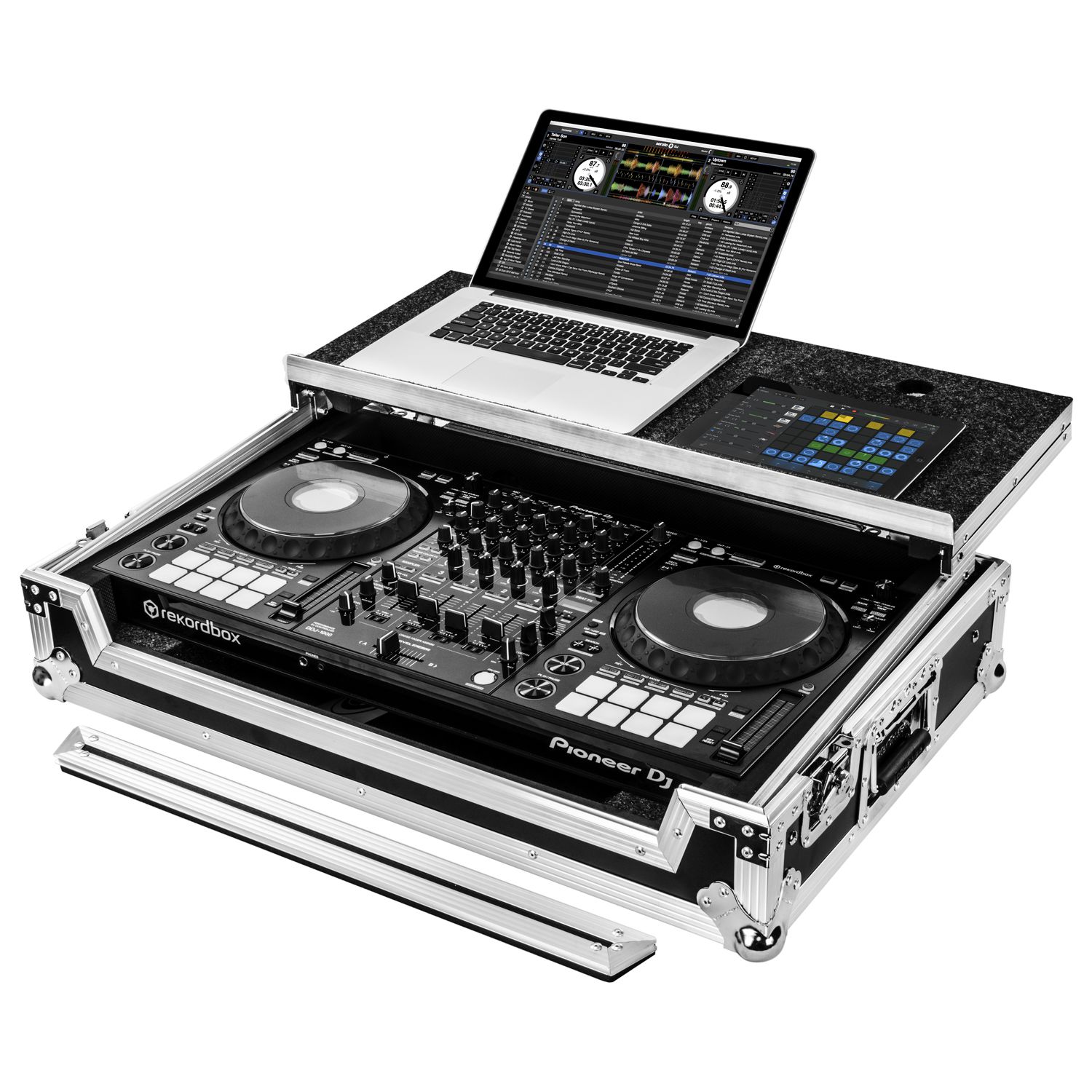 Pioneer DDJ-1000 or DDJ-1000SRT Case with Laptop Glide Platform