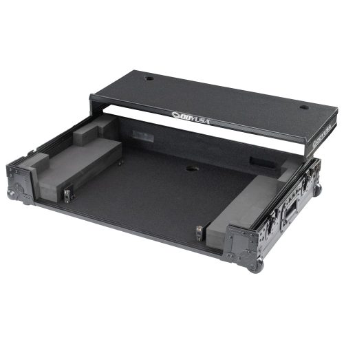 Odyssey Black Label DDJ-FLX10 1U Flight Case with Glide Style Laptop Platform and Corner Wheels - Image 3