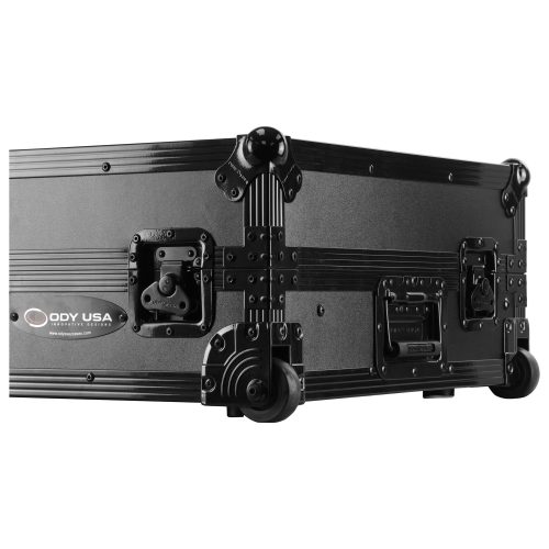AlphaTheta DDJ-GRV6 1U Case in Black with Patented Glide Platform and Corner Wheels - Image 4