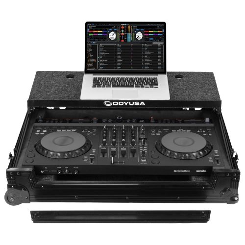 AlphaTheta DDJ-GRV6 Case in Black with Patented Glide Platform and Corner Wheels - Image 2