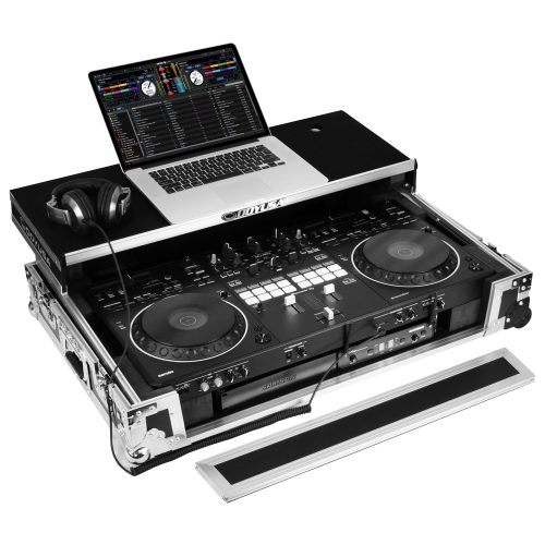 Odyssey DDJ-REV5 1U Flight Case with Glide Style Laptop Platform and Corner Wheels - Image 3