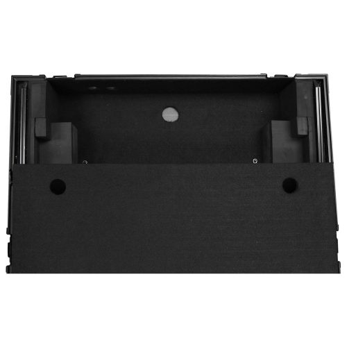 Black Roland DJ-808 / Denon MC7000 Flight Case with 2U Rack Space and Glide Platform - Image 13