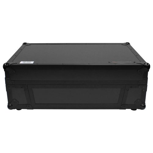 Black Roland DJ-808 / Denon MC7000 Flight Case with 2U Rack Space and Glide Platform - Image 14