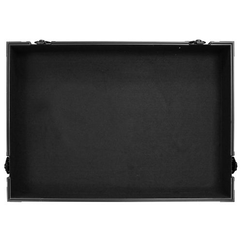 Black Roland DJ-808 / Denon MC7000 Flight Case with 2U Rack Space and Glide Platform - Image 18