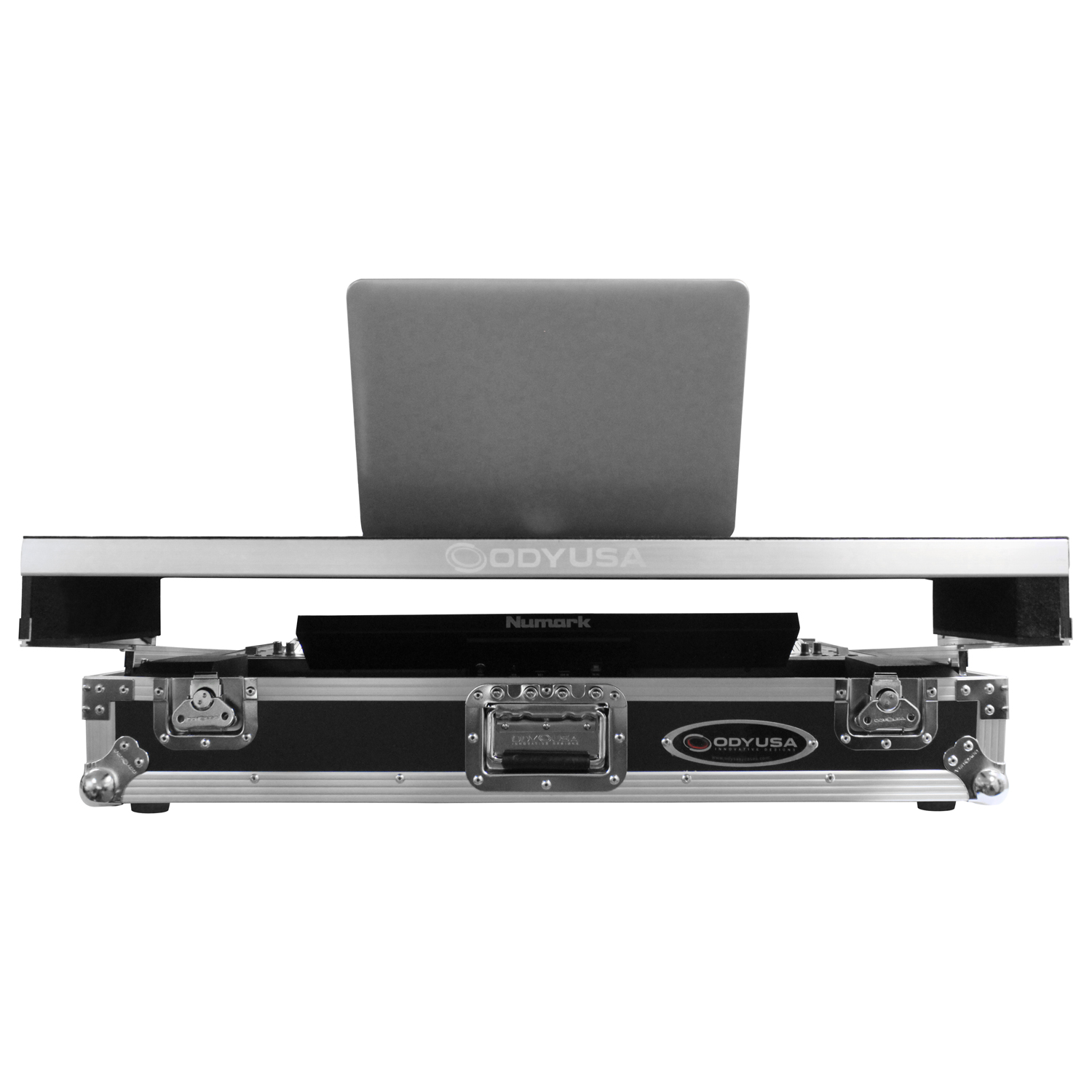 Numark NS7 / NS7II / NS7III Flight Case with 1U Rack Space and 