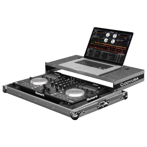 Low Profile Numark NV / NVII Flight Case with Glide Platform