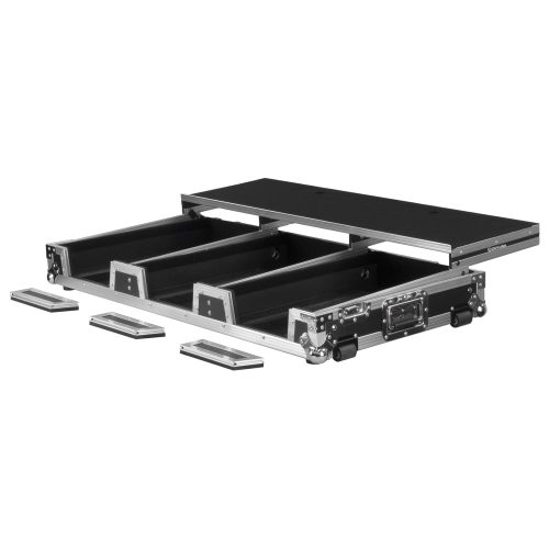 Universal 12" Format DJ Mixer and Two Large Format Media Players Flight Coffin Case with Full Glide Platform - Image 2