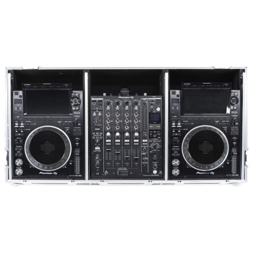 Universal 12" Format DJ Mixer and Two Large Format Media Players Flight Coffin Case with Full Glide Platform - Image 4