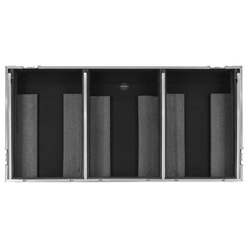 Universal 12" Format DJ Mixer and Two Large Format Media Players Flight Coffin Case with Full Glide Platform - Image 6
