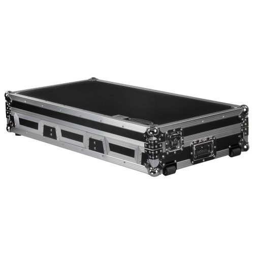 Universal 12" Format DJ Mixer and Two Large Format Media Players Flight Coffin Case with Full Glide Platform - Image 7