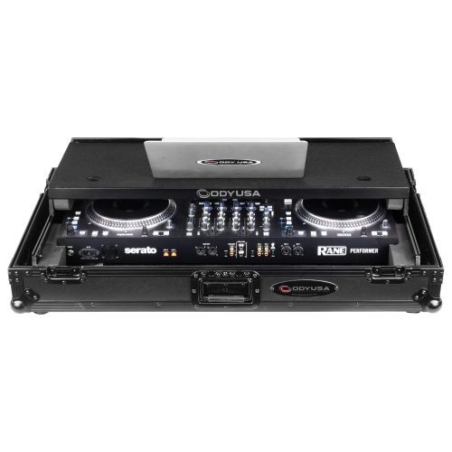 RANE PERFORMER Black Label 1U Flight Case with Glide Style Laptop Platform and Wheels - Image 4