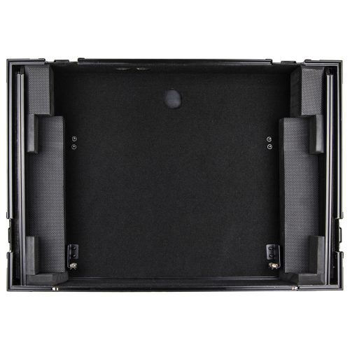 Black Pioneer DDJ-800 Flight Case with Bottom 1U Rack Space and Glide Platform - Image 6