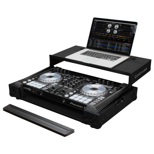 Black Pioneer DDJ-SR2 Flight Case with Glide Platform