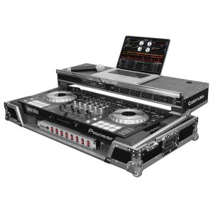 PIONEER DDJ-RZ / DDJ-SZ / DDJ-SZ2 DJ CONTROLLER CASE FEATURING CORNER WHEELS AND THREE 1U RACK SPACES PREMIUM EDITION FLIGHT ZONE GLIDE STYLE SERIES