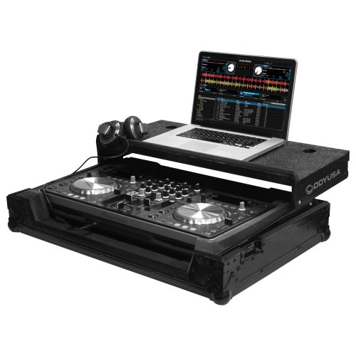 Black Pioneer XDJ-R1 Flight Case with Glide Platform