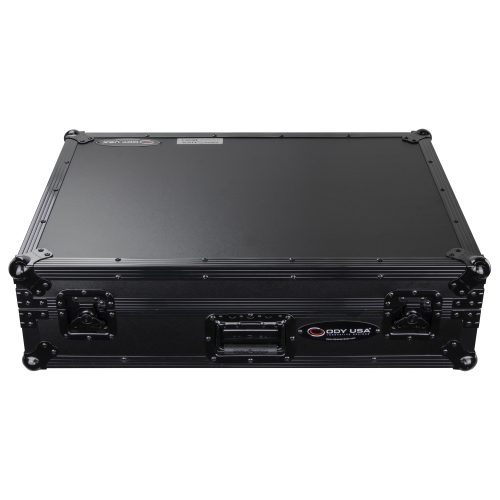 Black Denon Prime 4 / 4+ Flight Case with Glide Platform - Image 7
