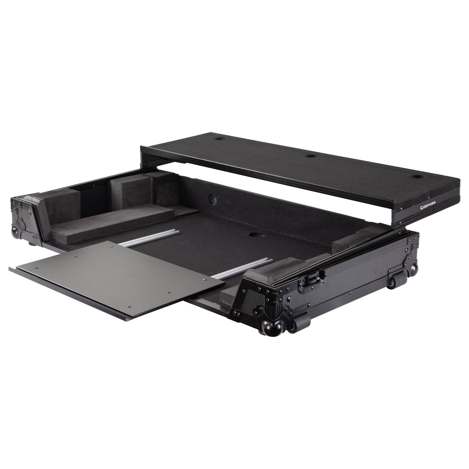 Black Label RANE FOUR Flight Case with Glide Tray and