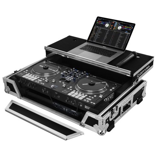 Rane One Flight Case with 1U Rack Space and Glide Platform