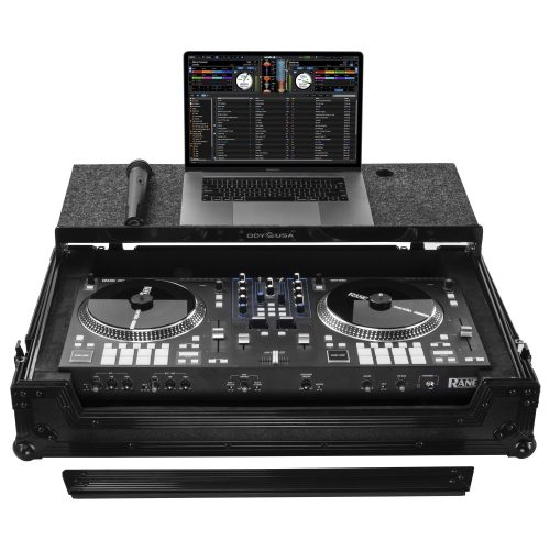 Rane One Flight Case in Black with Patented Glide Platform - Image 2