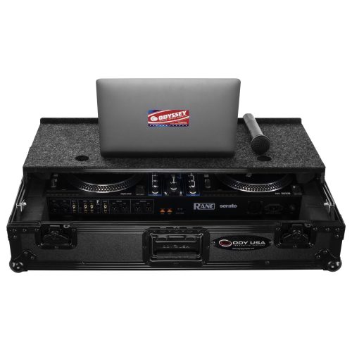 Rane One Flight Case in Black with Patented Glide Platform - Image 4