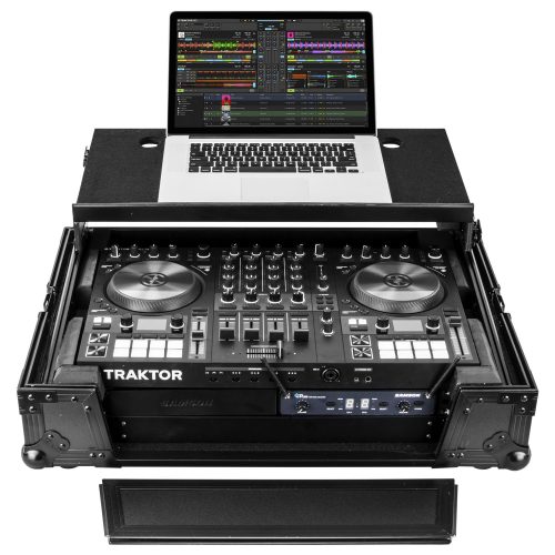 Traktor Kontrol S4 MK3 Black Case with 2U Rack and Patented Glide Platform - Image 2