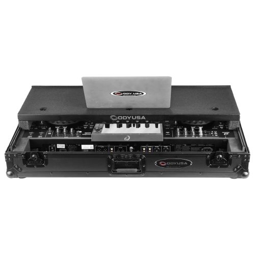 Odyssey AlphaTheta XDJ-AZ Black Label Flight Case with Glide Style Laptop Platform and Wheels - Image 4