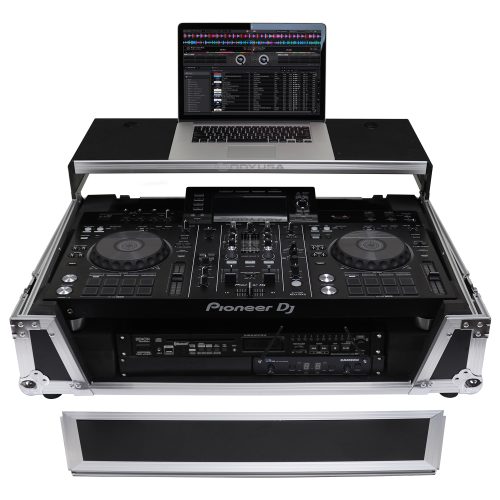 Pioneer XDJ-RX / XDJ-RX2 Flight Case with 2U Rack Space and Glide Platform - Image 2