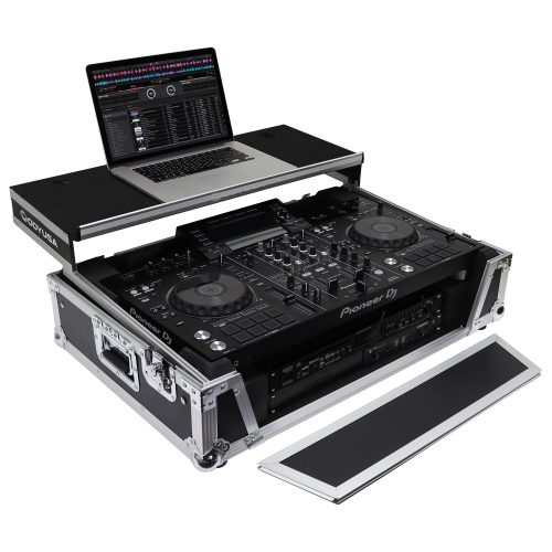 Pioneer XDJ-RX / XDJ-RX2 Flight Case with 2U Rack Space and Glide Platform - Image 3