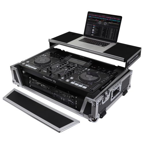 Pioneer XDJ-RX / XDJ-RX2 Flight Case with 2U Rack Space and Glide Platform - Image 6