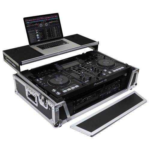 Pioneer XDJ-RX / XDJ-RX2 Flight Case with 2U Rack Space and Glide Platform - Image 8