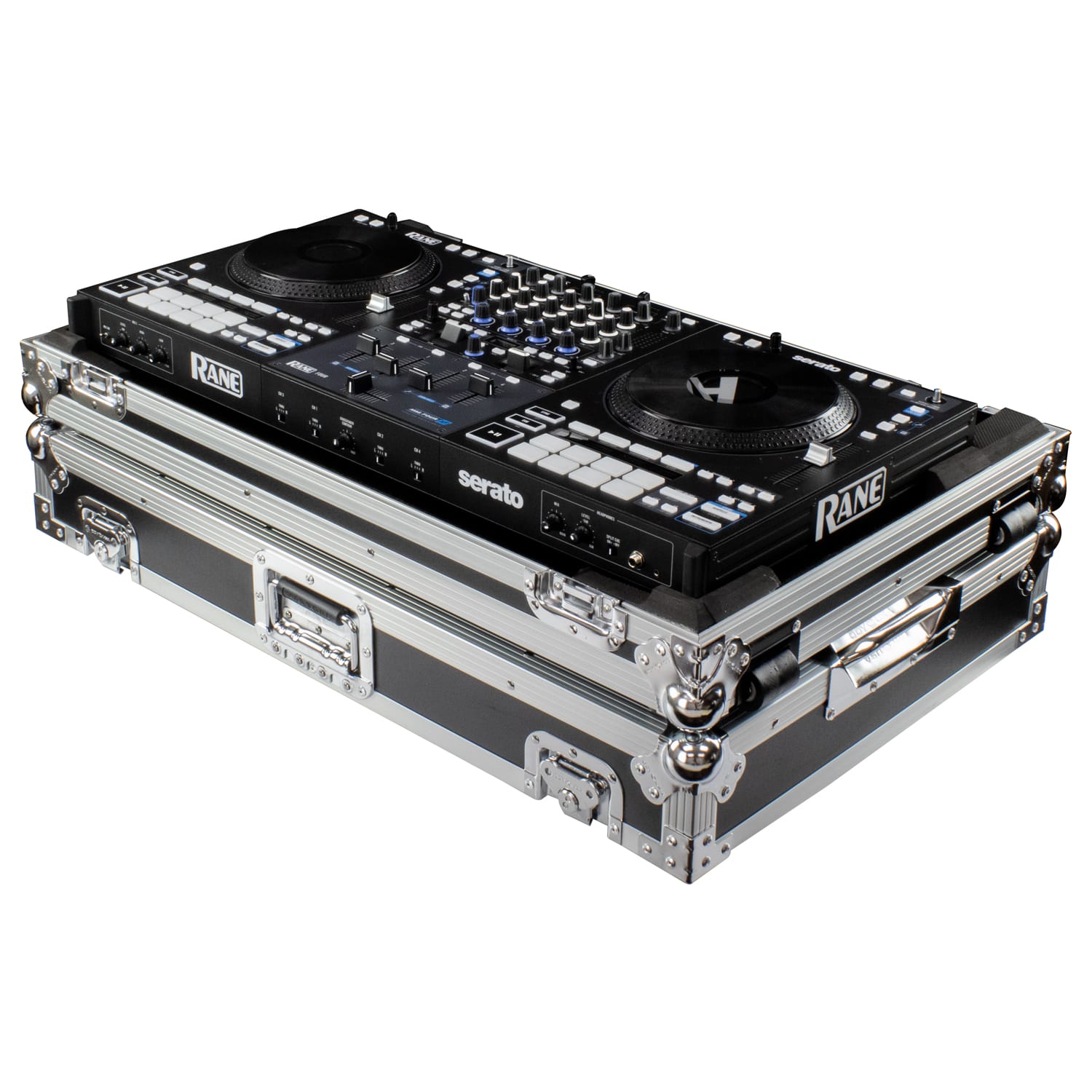 RANE FOUR I-Board Flight Case with Glide Style Laptop Platform and 