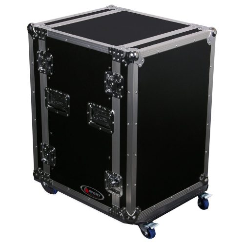 20U Space Saver Pro Amp Rack Flight Case with Wheels - Image 2
