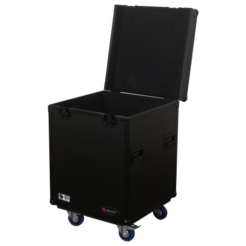 Black 21.5" x 27.5" x 21.5" Interior Utility Truck Pack Touring Flight Case