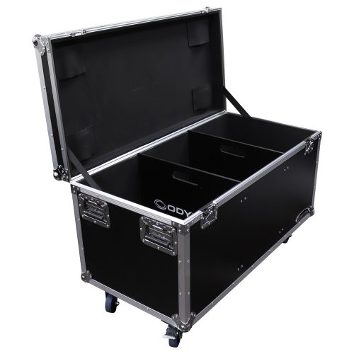 45.25" x 20.25" x 18.5" Bottom Interior Utility Trunk Touring Flight Case with Organizing Dividers