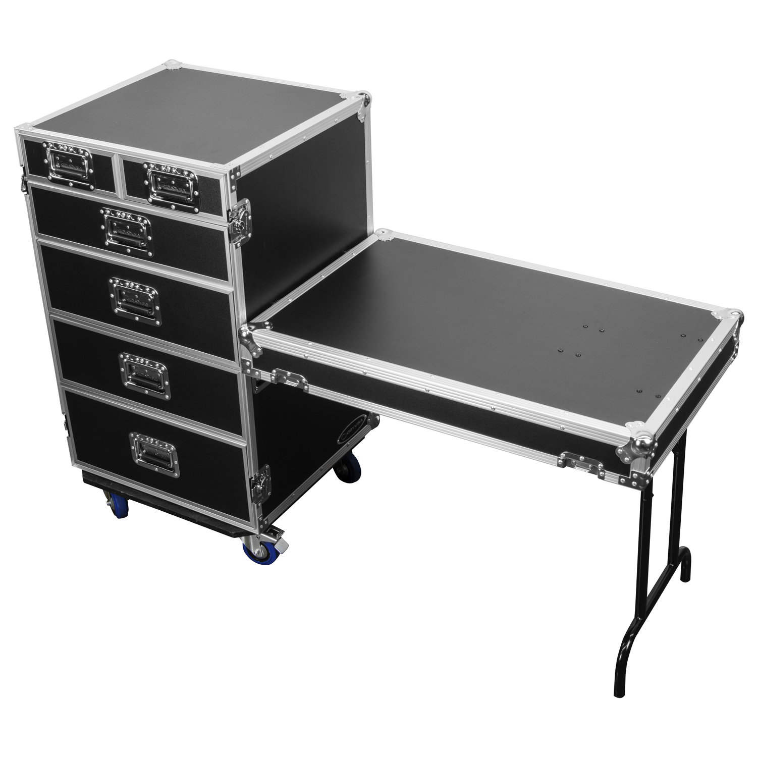 Classic storage flight case with 4 drawers - Storage flight cases with  Drawers on slides - Flight cases