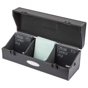 KROM Series Industrial Hexagon Black Record/Utility Case - Holds Approx. 200 7" Vinyl Records