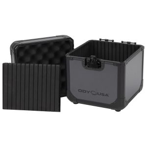 Black Gray KROM Record / Utility Case for 60 7″ Vinyl Records