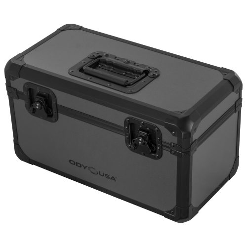 Black Gray KROM Record / Utility Case for 120 7" Vinyl Records - Image 2