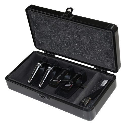 KROM Series Black PRO2 Case for Four Turntable Needle Cartridges