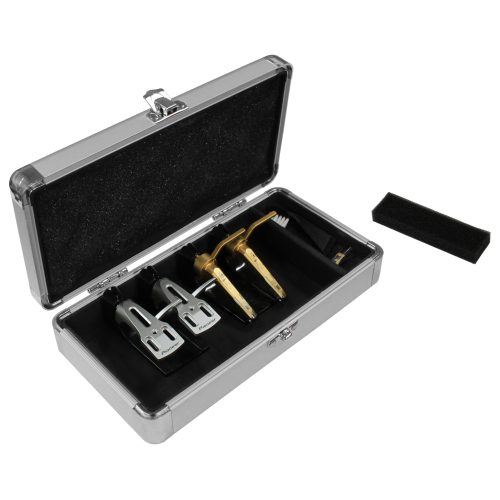 KROM Series Silver Diamond PRO2 Case for Four Turntable Needle Cartridges