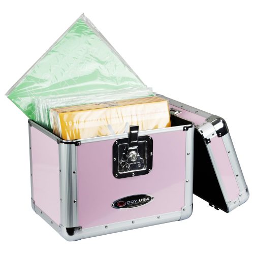KROM Series Pink Record / Utility Case for 70 12" Vinyl Records & LPs
