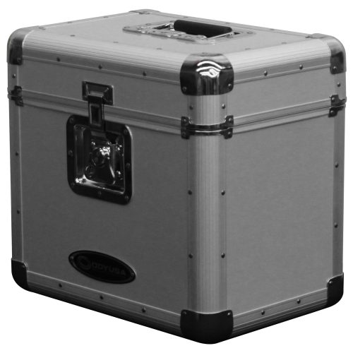 KROM Series Silver Stackable Record / Utility Case for 70 12" Vinyl Records & LPs - Image 3